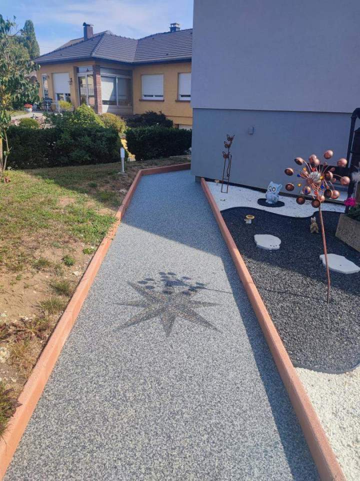 Allée en tapis de pierre Sarrebourg