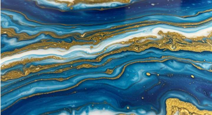 résine de sol décorative