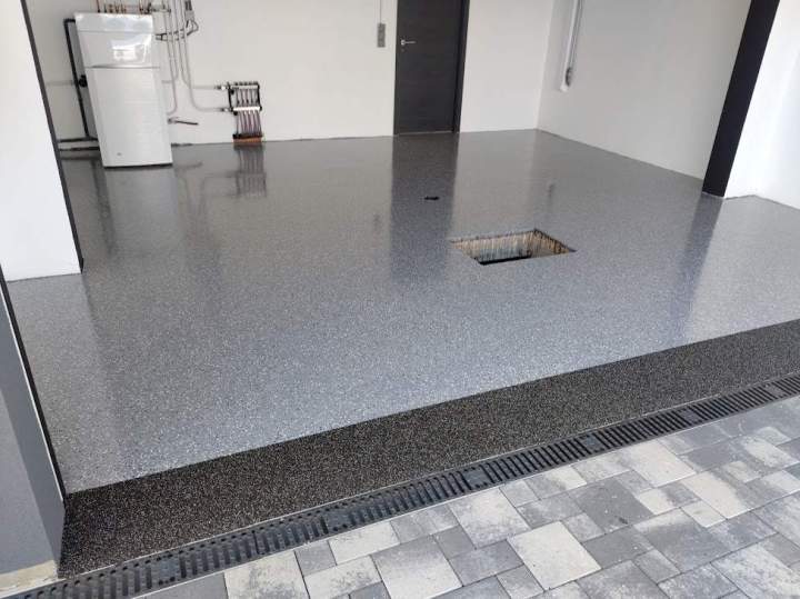 sol résine garage chateau rouge